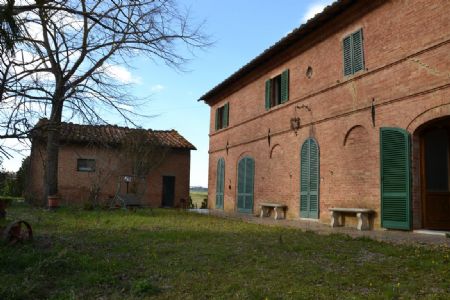 For Sale Farmhouse and Countryhouse COUNTRYSIDE OF SIENA. Country house to be renovated for sale,  located on a hilltop overlooking a...